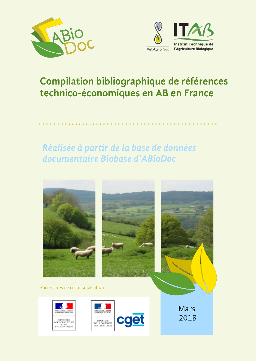 Compilation bibliographique de références technico-économiques en AB en France